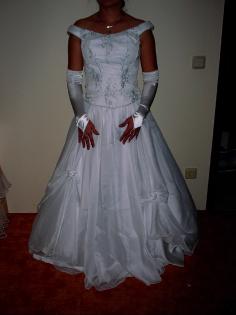 Brautkleid wundrschön und edel in Weiß Gr. 38/40