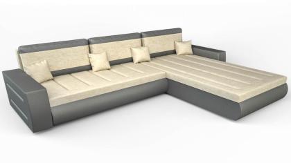 Sofa Couch Ecksofa Eckcouch Schlaffunktion Bettkasten - MANT