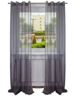 Fertige Voile Gardine 145x250 4 Farben Schal Schleier Fensterdekoration Vorhang
