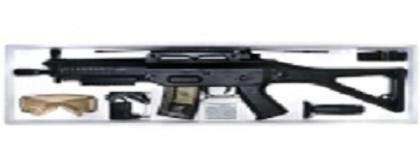Luftgewehr-Vollautomatik- 1:1  Maschinengewehr & Schutzbrille
