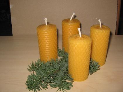 Bienenwachskerze 001
