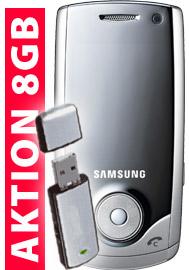 Samsung SGH-U700 + 8 GB Stick