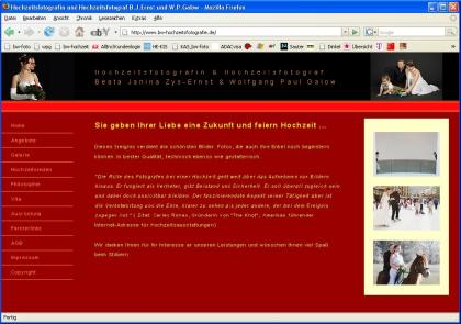 Websites Photographie Graphikdesign