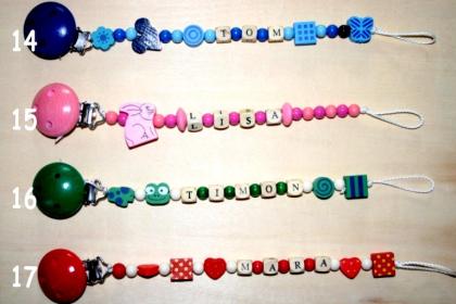 Schnullerkette mit Name/Namen Ihres Kindes / Kinderzimmerlampen