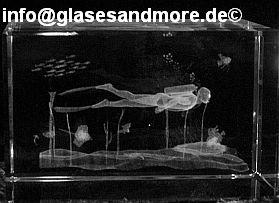 3D Laser-Kristalle Taucher