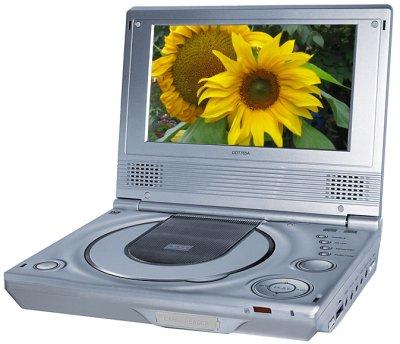 Portabler DVB-T- und Analog-Fernseher mit 7 TFT-LCD inkl. DVD-Player