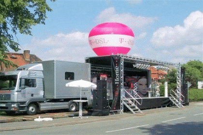 Show- und Promotiontruck, Roadshow für Events