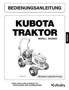 Werkstatthandbuch, Bedienungsanleitung, Ersatzteillisten KUBOTA 