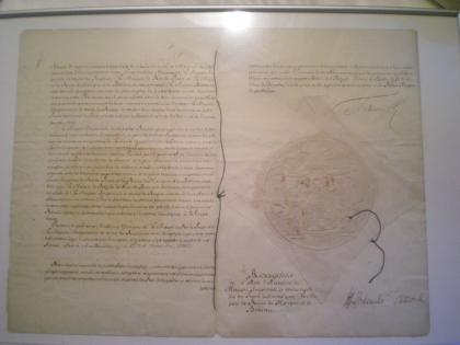 Original Dokument von 1742, Friedrich II.