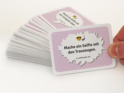 100 Spielkarten, Hochzeitsgeschenk: Gäste lernen sich kennen mit lustigen Self