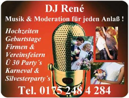 DJ RENE FÜR IHRE HOCHZEIT !