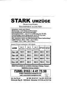 Stark Umzüge