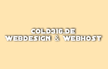 Cold316.de Webdesign & Webshost für Privat, Verein oder Business