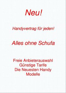 Handyvertrag   DSL Anschluss ohne Schufa Handy ohne Schufa/Bonitätsprüfung.