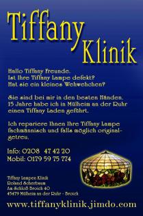 Tiffany Lampen Reparatur & Glaskunst in Mülheim an der Ruhr Nrw Bonn Krefeld