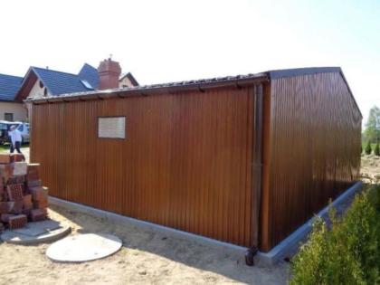 Blechgarage Fertiggarage Garage Stahlhalle Halle 8m x 6m KOSTENLOSER VERSAND UND
