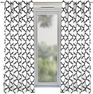MAROKKANISCHER KLEEVORHANG 145x250 weiß graphit Fensterdekoration Vorhänge