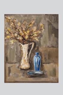 Reproduktion 40x50 Stillleben & Blumen Bild auf Kunstdruckpapier
