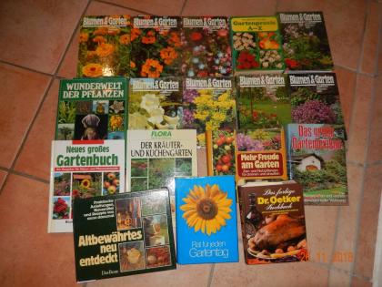 Garten und Kräuterbücher abzugeben