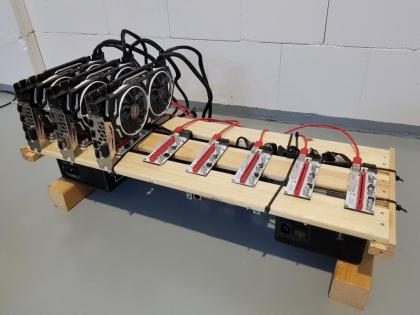 Mining Rig 3 x GTX 1080ti MSI Armor 2400H/ s bis 8 GPU