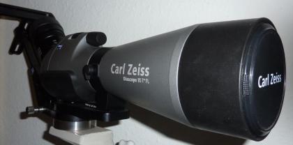 ZEISS DiaScope 85 T* FL Silber, Schräg-Einblick, Zoom Okular with 2 Foto-Adapter