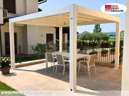 Pavillon 5x5 Überdachung Pagodenzelt Festzelt Pvc Terrassendach Pergola Terrasse