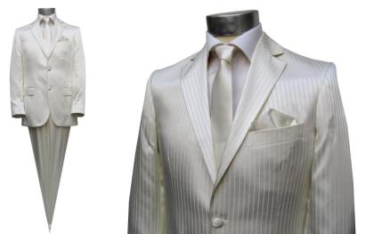 Glanz HOCHZEITSANZUG MUGA o.Bundfalte Gr.50 Creme/ Ivory