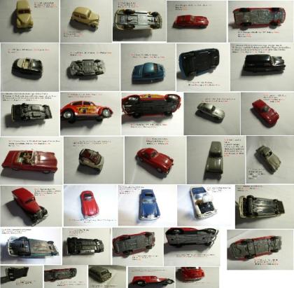 Modelautos 22 Stück mit Setzkasten Nr. 69