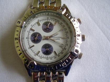 Silberner Designer Chronograph aus dem Hause Lorentini !