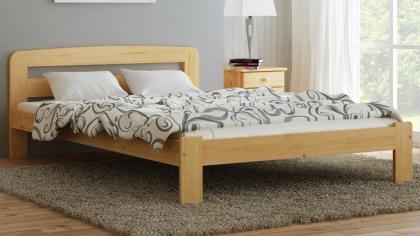 Holzbett KBD01 140x200 Kiefer mit Schaumstoffmatratze Lattenrost