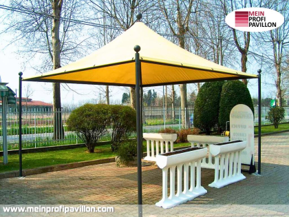 Pavillon 4x4 Überdachung Pagodenzelt Festzelt Pvc Terrassendach Pergola Terrasse