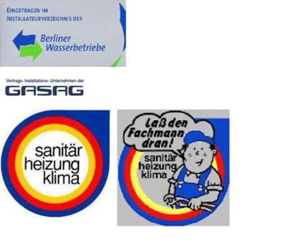 Berlin Gas-Wasser-Konzession mit Eintragung bei der Handwerkskammer . Berlin Ber
