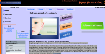 Abtreibung Hilfe auf www.abtreibungsinfo.de