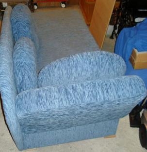 Wunderschönes blaues Bettsofa, Couch
