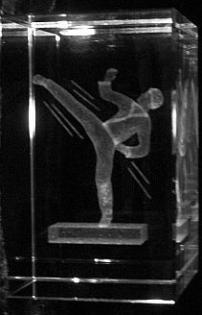 3D Laser Kristall  Kampfsport.