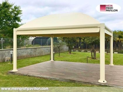 Pavillon 6x6 Überdachung Pagodenzelt Pvc Terrassendach Pergola Terrasse Restaura
