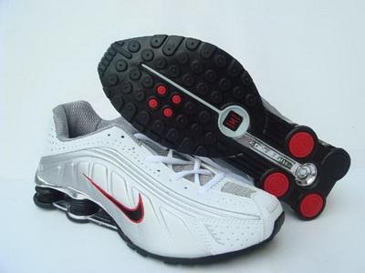 White is the Main Color of this Nice Pair Of Shox Shoes