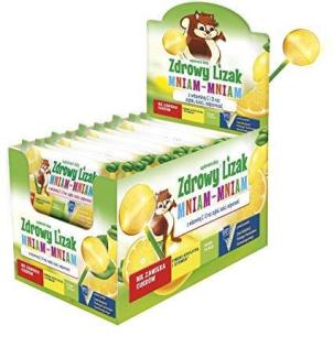 Gesunder MniamMniam Lutscher mit Vitamine C, D Zähne, Knochen, Immunität, Zitron