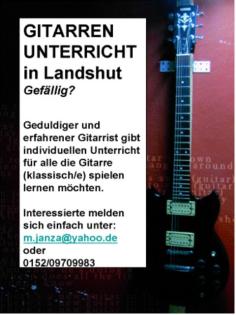 Individueller Gitarrenunterricht  e/klassisch 