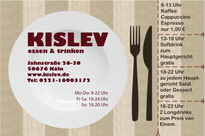 KISLEV essen trinken