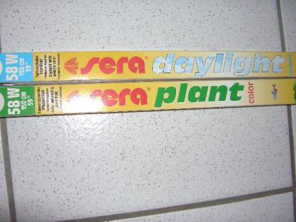 Sera daylihgt brilliant u. sera plant color Leuchtröhren 150cm