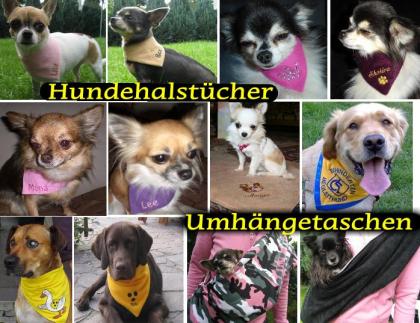 HUNDEhalstuch Halstuch Bestickung möglich mit Text/ Name / Motiv Bestellen Sie j