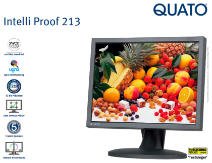 QUATO Intelli Proof 213 / 21  Proof-Monitor mit automatischer Hardwarekalibratio