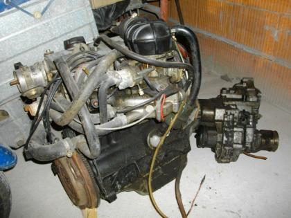 Wartburgmotor mit  Getriebe 1.3