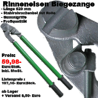 Rinneneisen Biegezange