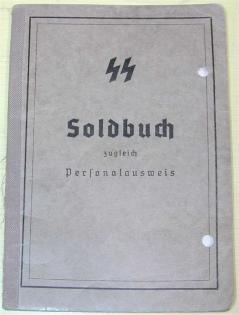 Tolles Dokument,Soldbuch des Brigadefuehrers der SS  Richard Herrmann 