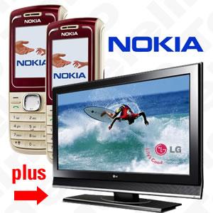 Handy Bundle LG 3000 32 Zoll 2xNokia 1650 gratis Handy Mobiltelefone