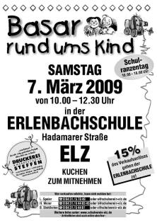 Basar rund ums Kind mit Schulranzentag