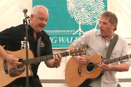 Akustik Groove Duo für bundesweite Veranstaltungen buchen (Kunstprojekt mit Nive