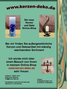 Hier finden Sie Kerzen und Wohnaccessoires